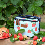 Summerhouse Strawberries & Cream Insulated 4L Personal Cool Bag Aqua GOODS M&S