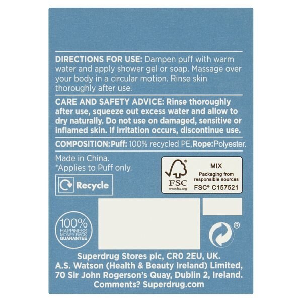 Superdrug Body Puff Green GOODS Superdrug