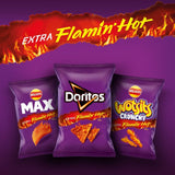 Walkers Wotsits Crunchy Extra Flamin' Hot Sharing Bag Snacks 130g GOODS M&S