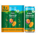 Touch of Mango Passion Sparkling Sugar Free Flavoured Water by Volvic 4 x 330ml GOODS M&S