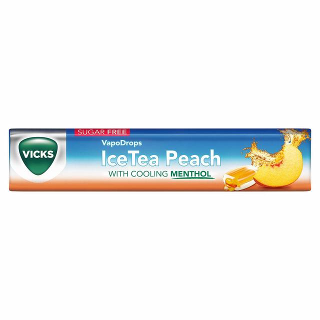 Vicks Ice Tea Peach Lozenge 42g GOODS M&S