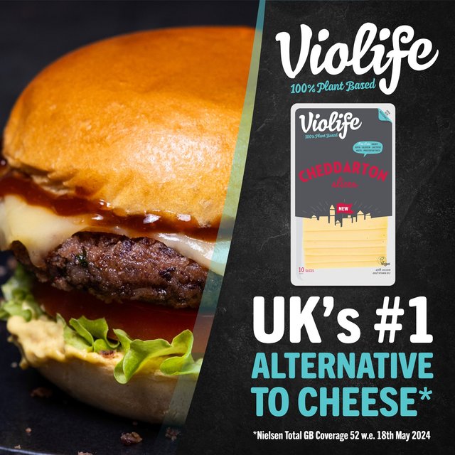 Violife Cheddarton Sliced Cheddar Cheese Alternative 150g GOODS M&S