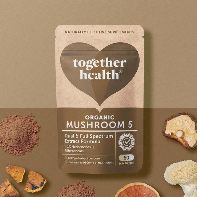Together Health Organic Mushroom 5 Complex 60 per pack GOODS M&S