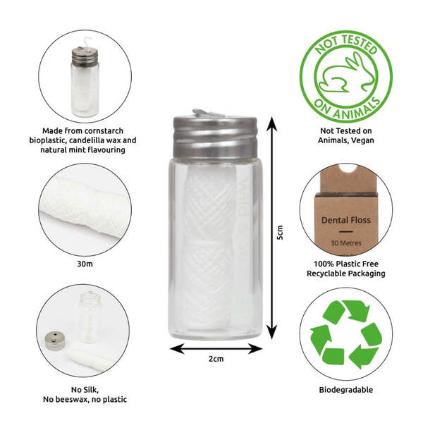 Wild & Stone | Refillable Dental Floss - Corn Starch - Mint GOODS Superdrug