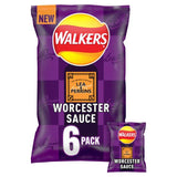 Walkers Worcester Sauce Lea Perrins Multipack Crisps 6 x 25g