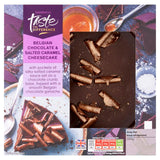 Sainsburys Belgian Chocolate Salted Caramel Cheesecake Taste the Difference 500g