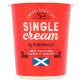 Sainsburys Scottish Single Cream 300ml