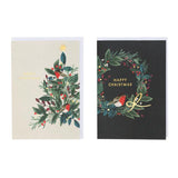 Sainsburys Home Luxury Traditional Robin Wreath 10pk