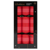Habitat Dinner Christmas Crackers PinkRed Stripe 6pk
