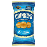 Jacobs Crinklys Salt Vinegar 30 Less Fat Multipack Snacks 6x23g