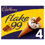 Cadbury Flake 99 Ice Cream Cones x4 125ml