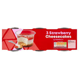 Sainsburys Strawberry Cheesecake 3x100g