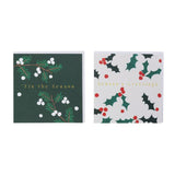 Habitat Square Holly Foliage Text 10pk