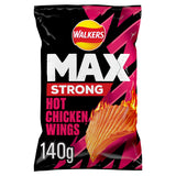 Walkers Max Strong Hot Chicken Wings Sharing Crisps - McGrocer
