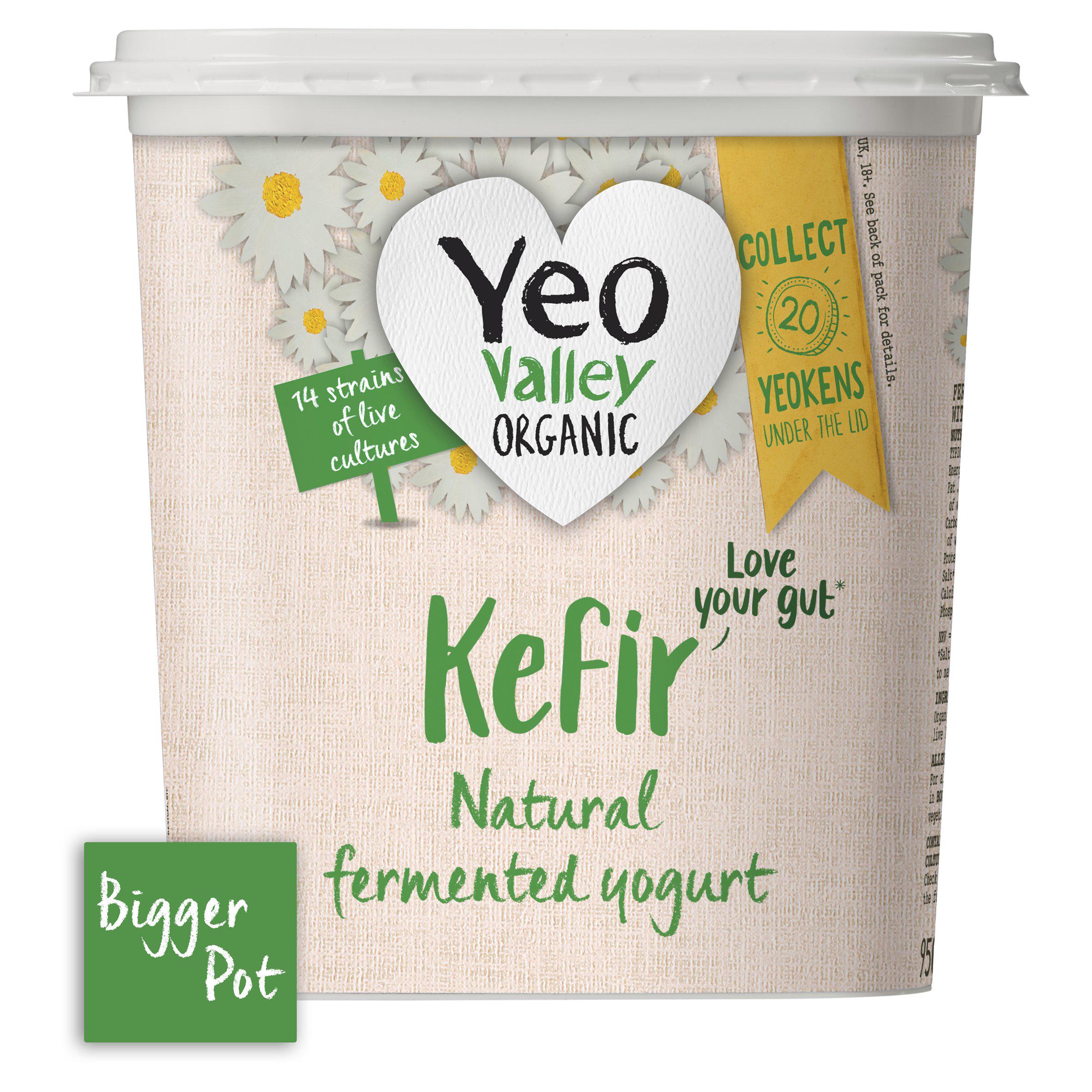 Yeo Valley Organic Kefir Natural Yogurt 950g GOODS Sainsburys