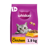 Whiskas 1+ Chicken Complete Adult Dry Cat Food 1.9kg Dry cat food Sainsburys