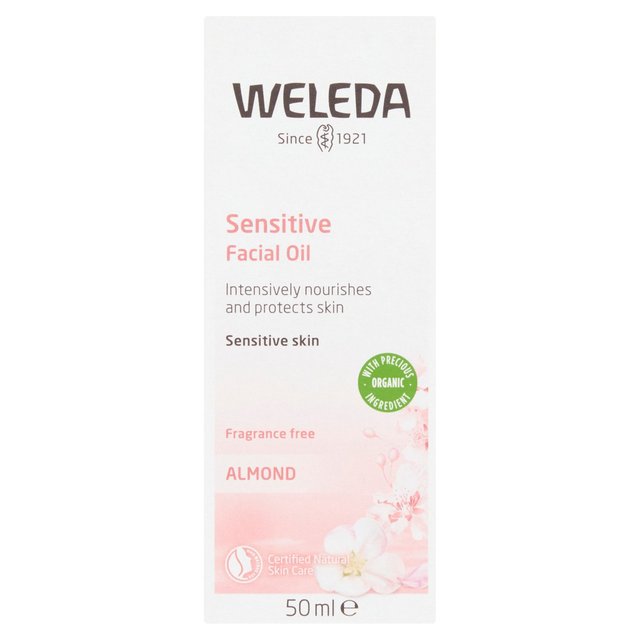 Weleda Organic Almond Soothing Facial Oil Vegan 50ml GOODS M&S