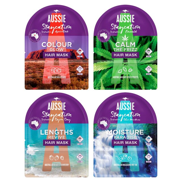Aussie Staycation Hair Mask & Cap Moisture Paradise 20ml - McGrocer