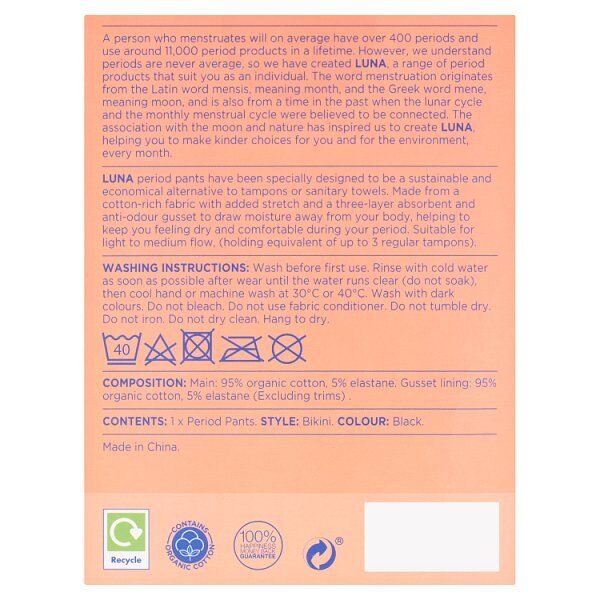 Superdrug Luna Period Bikini Pants - Medium GOODS Superdrug