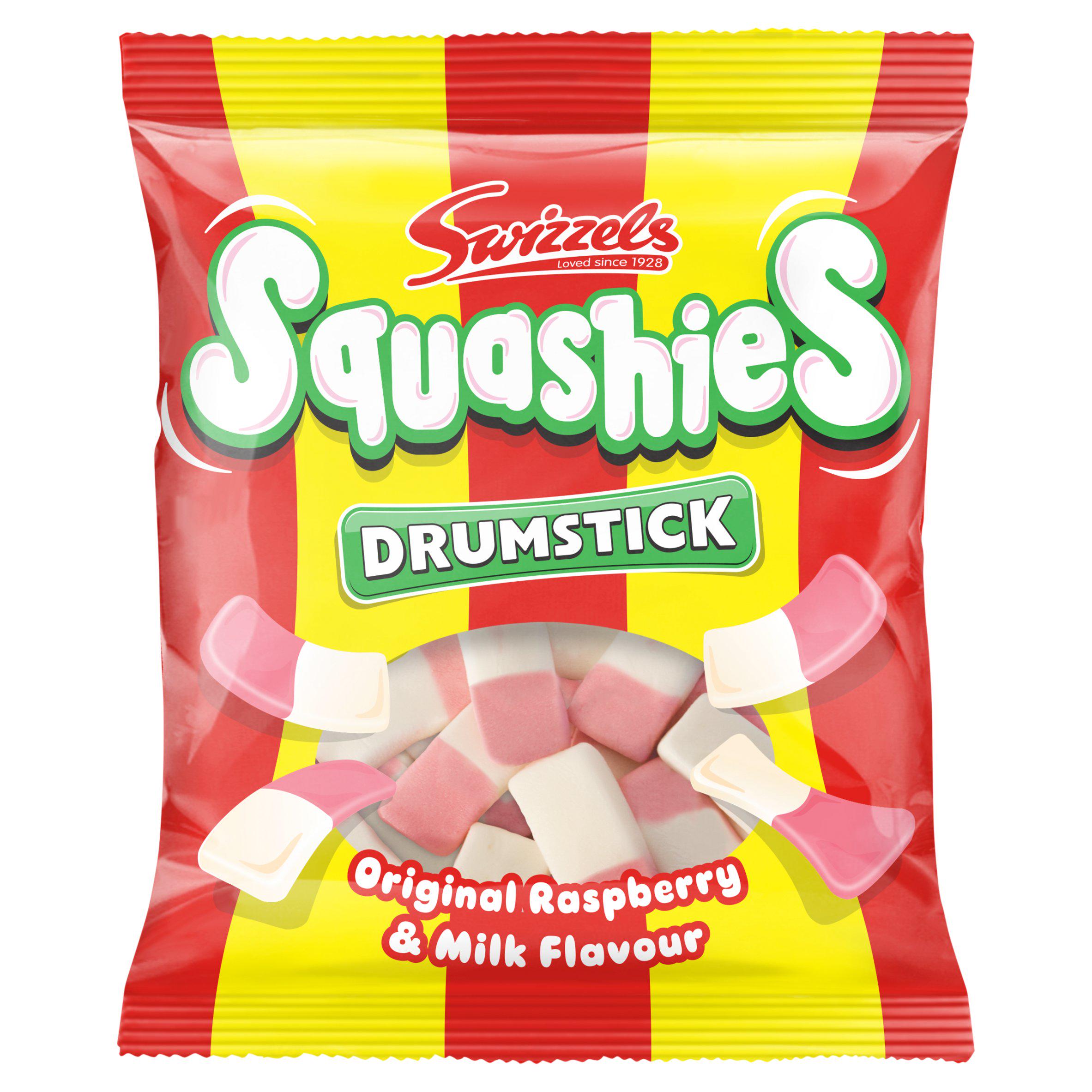 Swizzels Drumstick Squashies Original Raspberry & Milk Flavour 140g GOODS Sainsburys