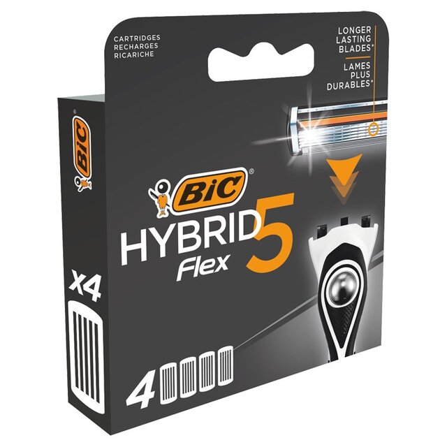 BIC Hybrid 5 Razor Blades 4 per pack - McGrocer