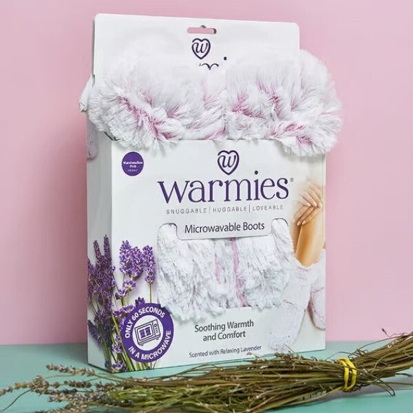Warmies Microwaveable Pink Slipper Boots GOODS Superdrug