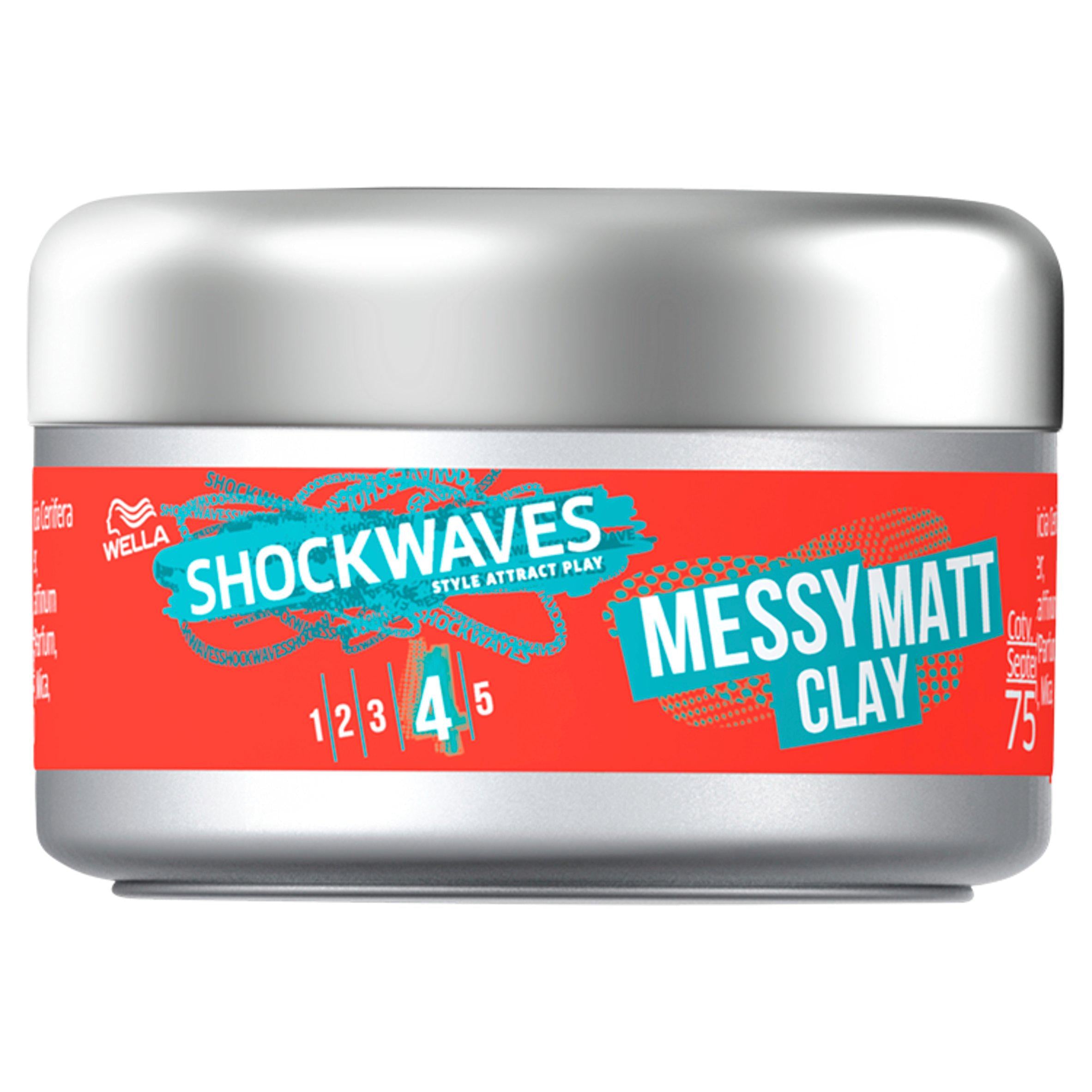 Wella Shockwaves Ultra Effect Matt Clay 75ml hair Sainsburys