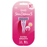 Wilkinson Sword Skin Defense 5 Womens Disposable Razors Women's Toiletries ASDA