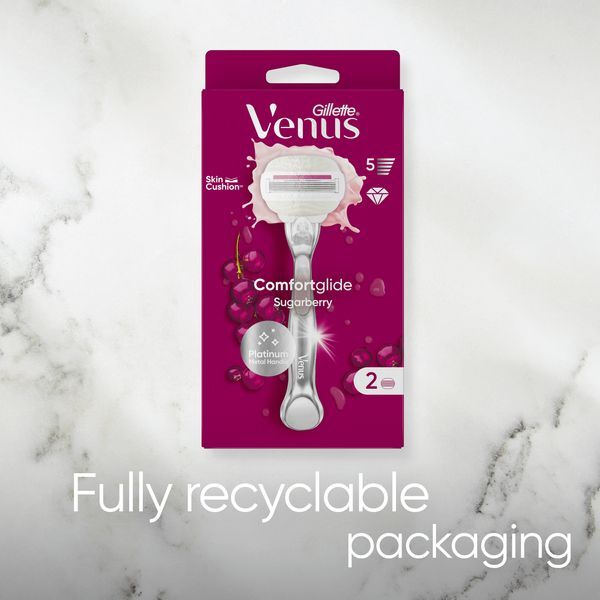 Venus Comfortglide Sugarberry Plus Olay Razor - 1 Blade GOODS Superdrug