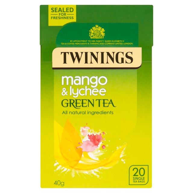 Twinings Mango & Lychee Green Tea 20 per pack GOODS M&S