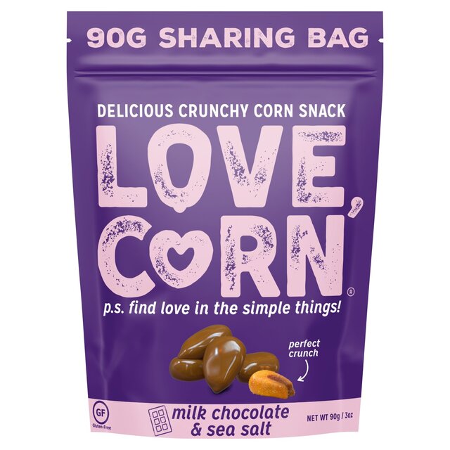 LOVE CORN Milk Chocolate & Sea Salt 90g - McGrocer