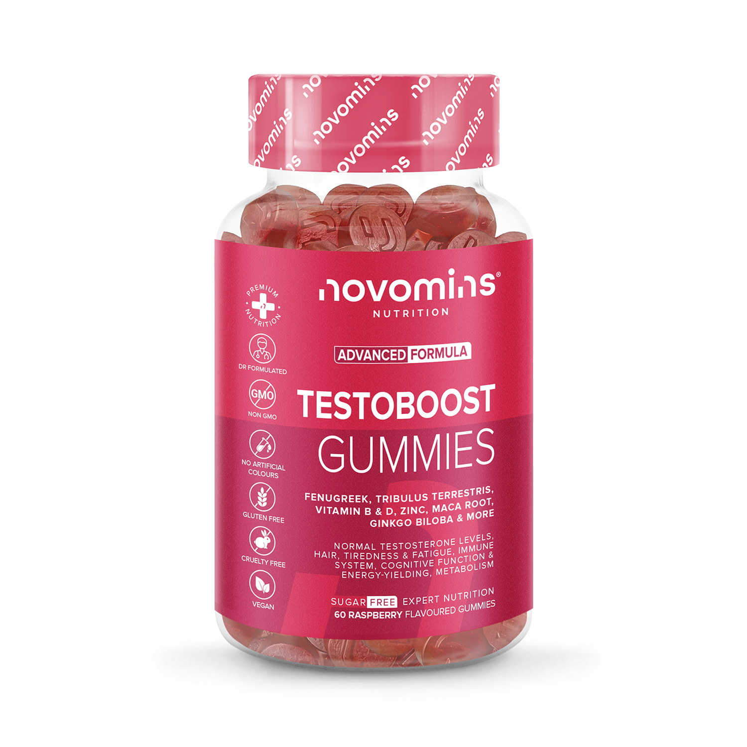 Novomins Testo-Boost 60 Gummies - 998318