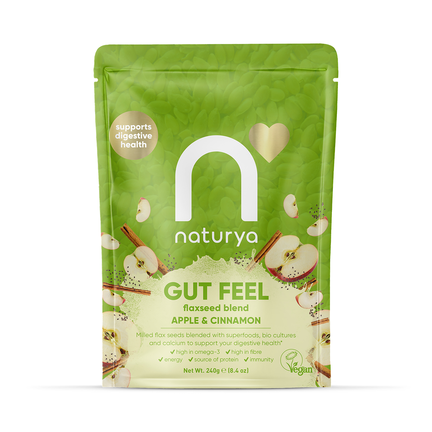 Naturya Gut Feel Flaxseed Blend Cacao & Maca 240g - 998866