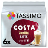 Tassimo Costa Vanilla Latte Coffee Pods x 6 GOODS ASDA