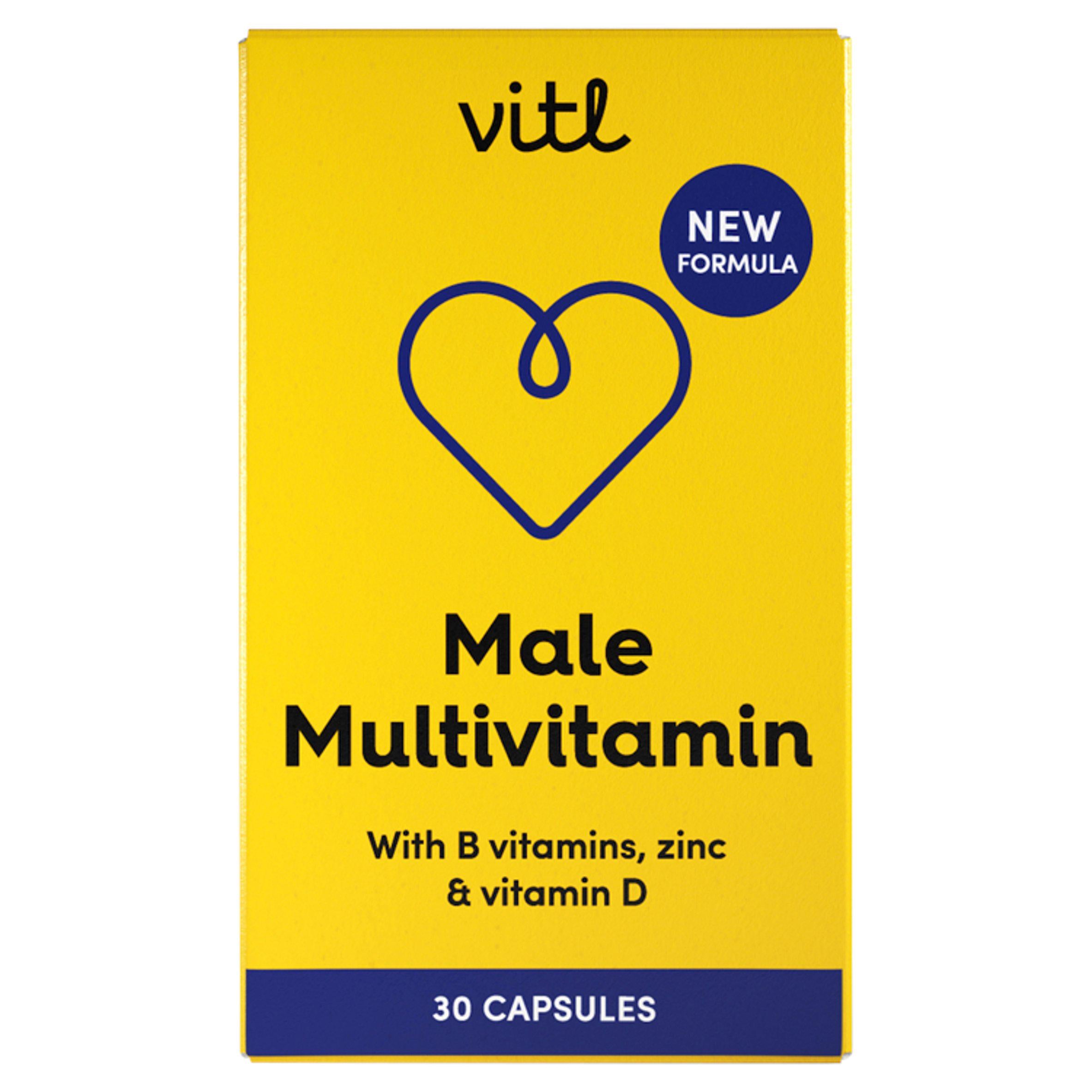 Vitl Male Multivitamin Capsules x30 GOODS Sainsburys