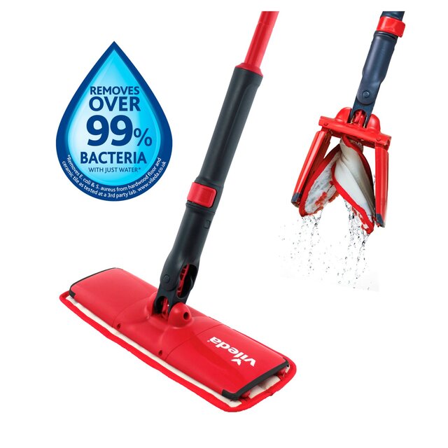 Vileda EasyTwist Microfibre Flat Mop - McGrocer