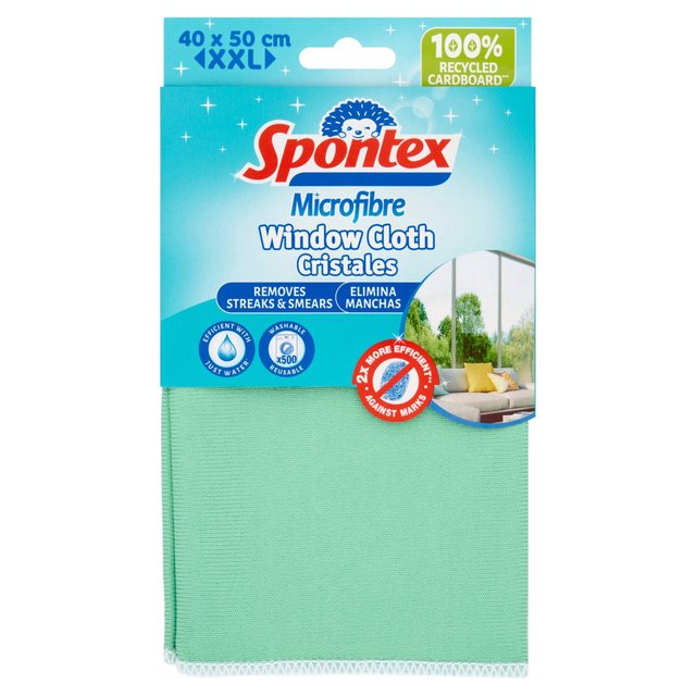 Spontex Microfibre Window Cloth Accessories & Cleaning M&S