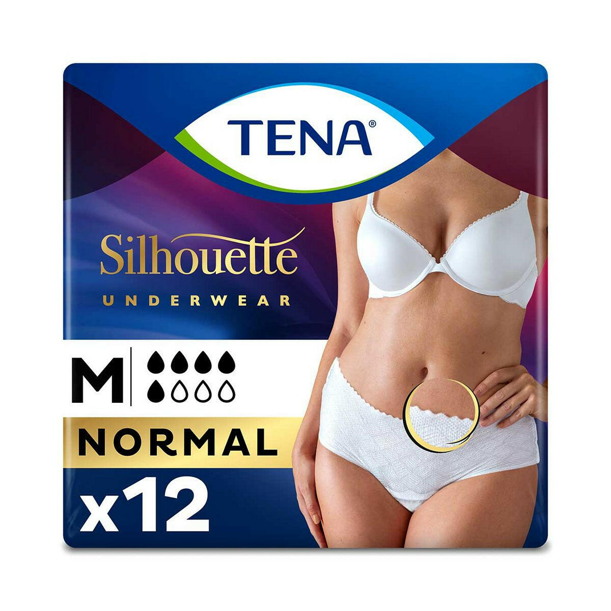 TENA Lady Silhouette Incontinence Pants Normal Medium - 12 Pack GOODS Boots