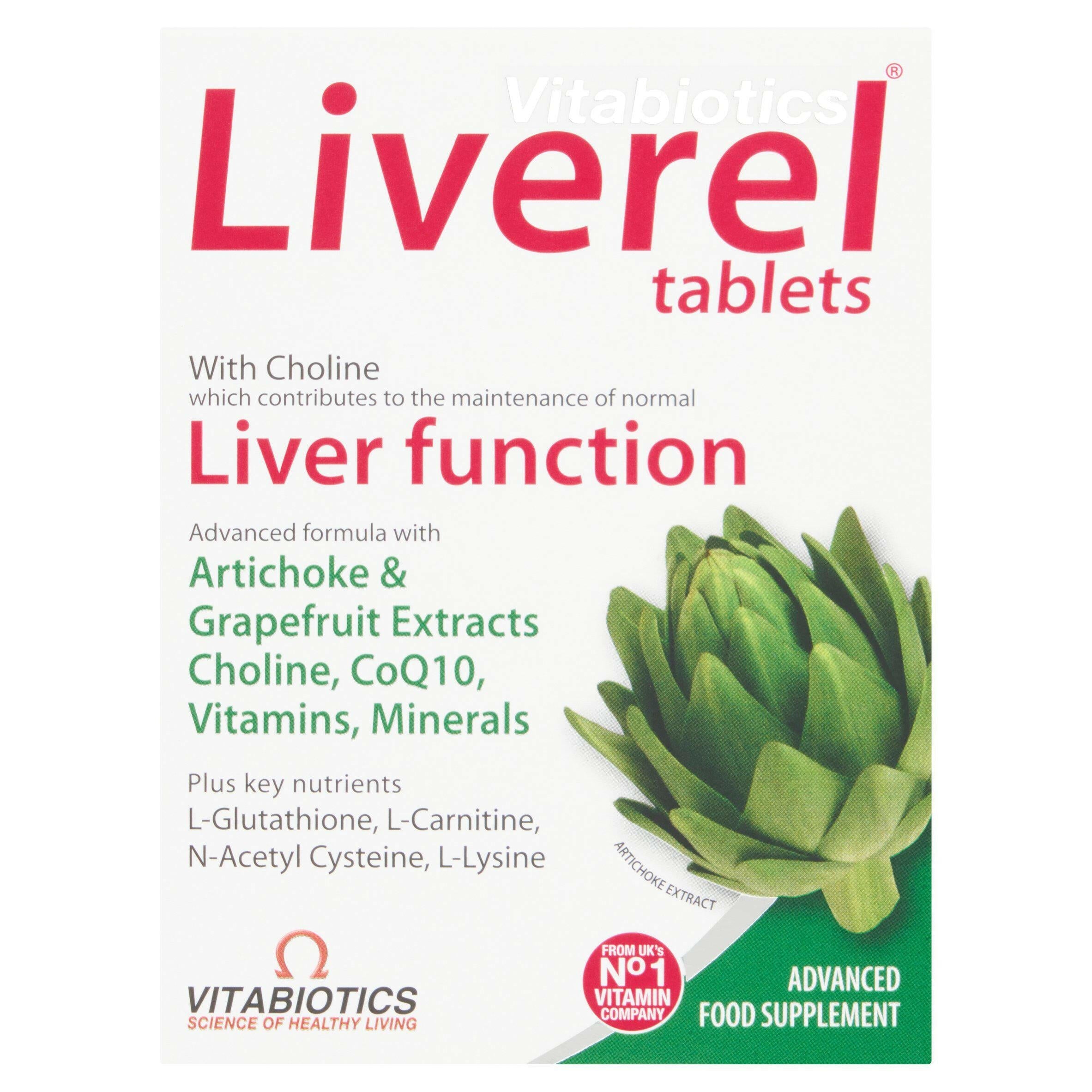 Vitabiotics Liverel Advanced Food Supplement Tablets x60 GOODS Sainsburys