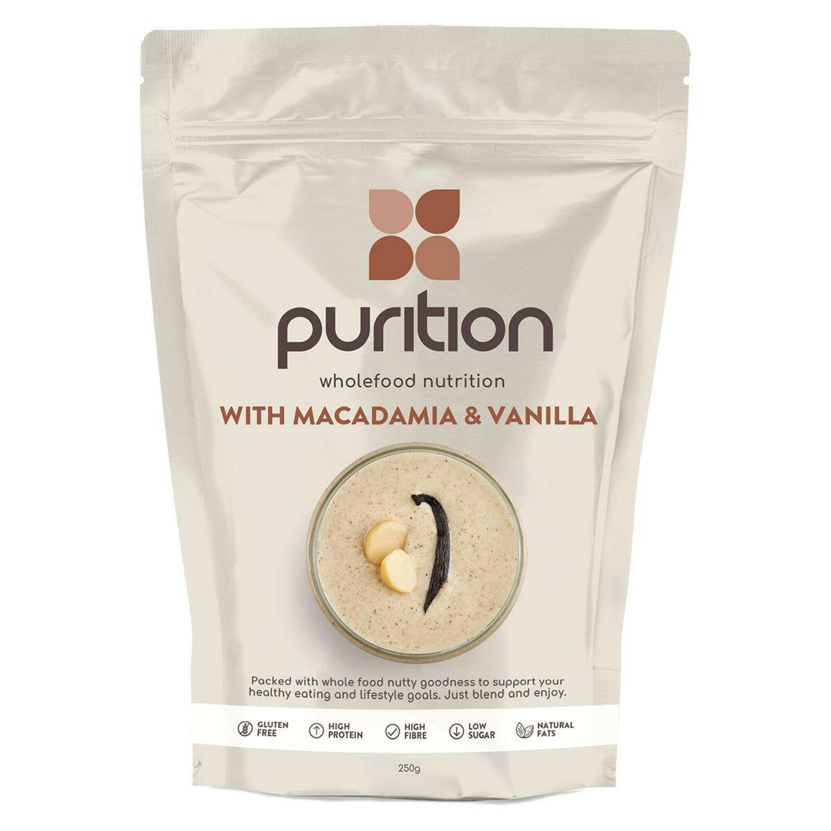 Purition Original Wholefood Nutrition with Macadamia & Vanilla - 250g GOODS Boots