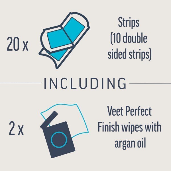 Veet Expert Wax Strips Face Sensitive Skin Hair Removal 20s GOODS Superdrug