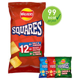 Walkers Squares Variety Multipack Crisps Snacks 12x22g Sharing crisps Sainsburys