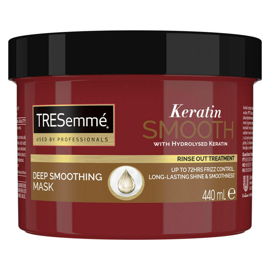 TRESemme Keratin Smooth Deep Smoothing Mask with Hydrolysed Keratin for 72Hrs Frizz Control GOODS ASDA