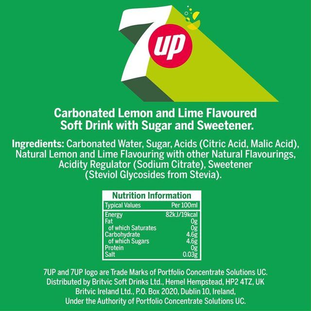 7Up Regular Lemon & Lime 8 x 330ml - McGrocer
