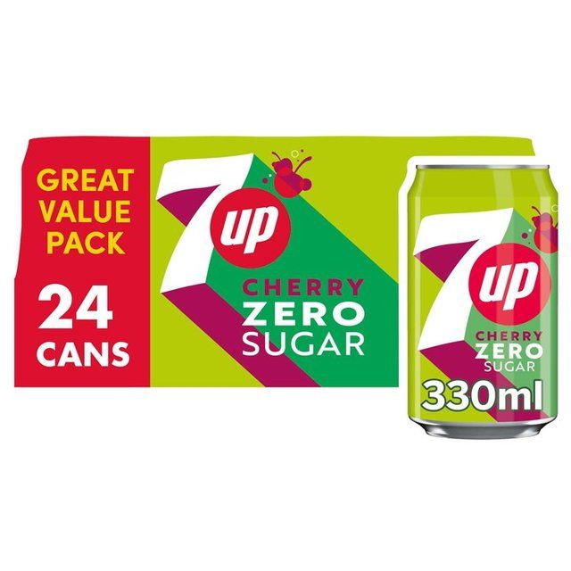 7UP Zero Cherry Lemon and Lime 24 x 330ml - McGrocer