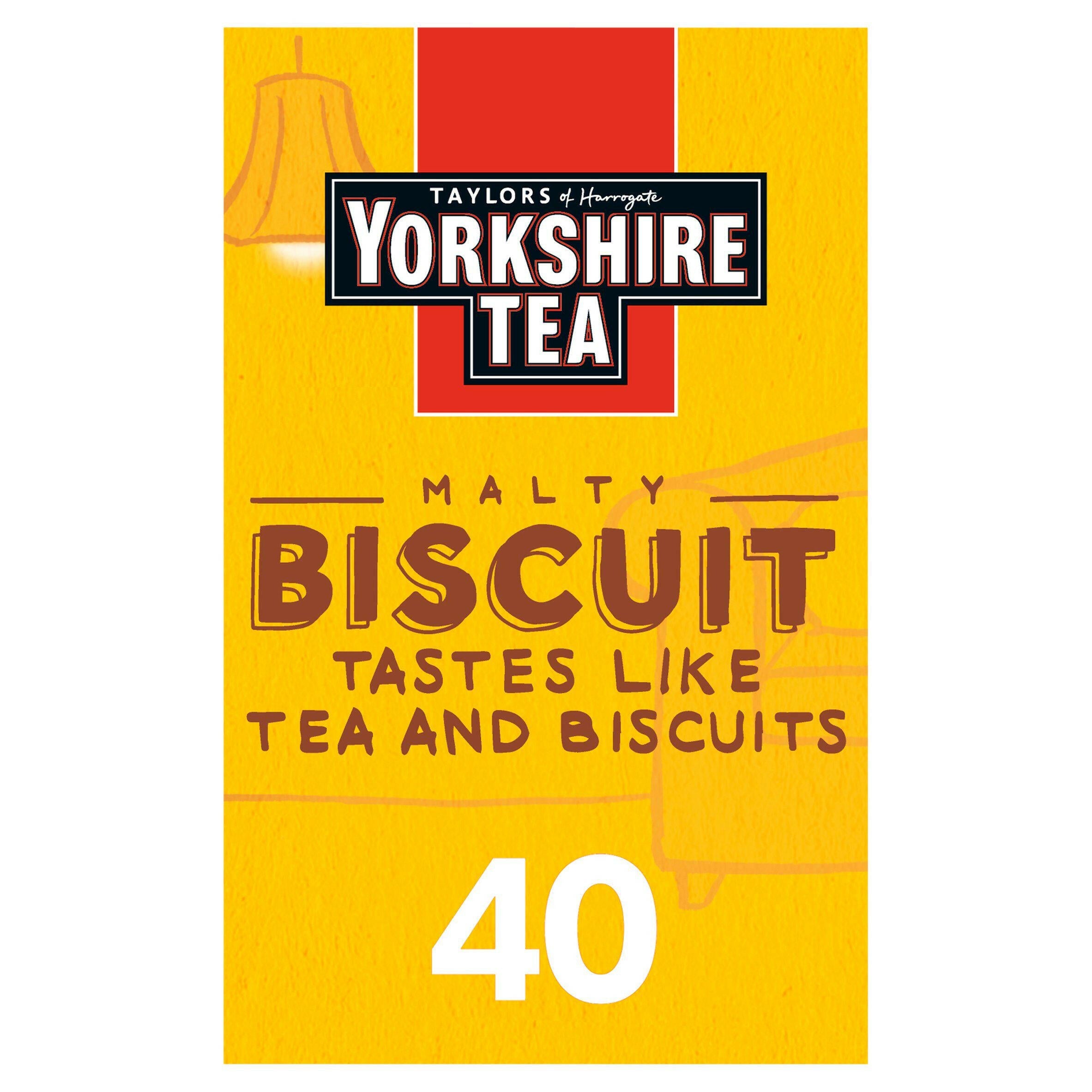 Yorkshire Tea Biscuit Brew x40 Tea Bags 112g All tea Sainsburys