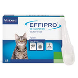 Effipro Spot-On Flea and Tick Treatment for Cats 1kg 4 x 50mg