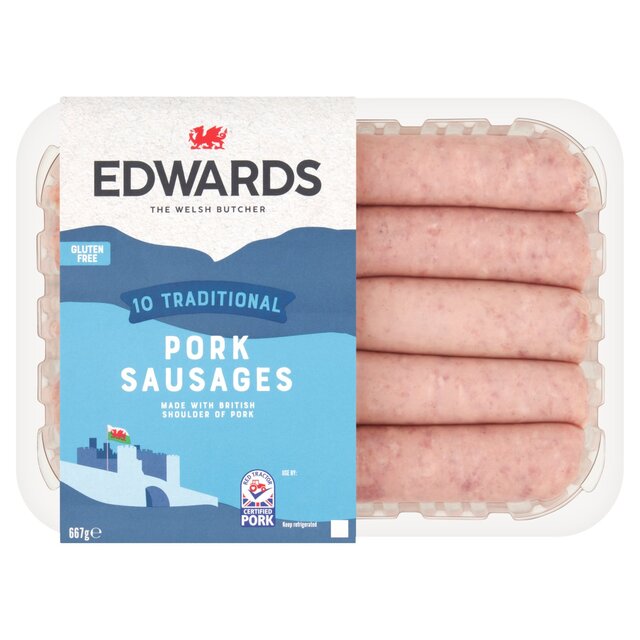 Edwards Traditional Pork Sausages 667g - McGrocer