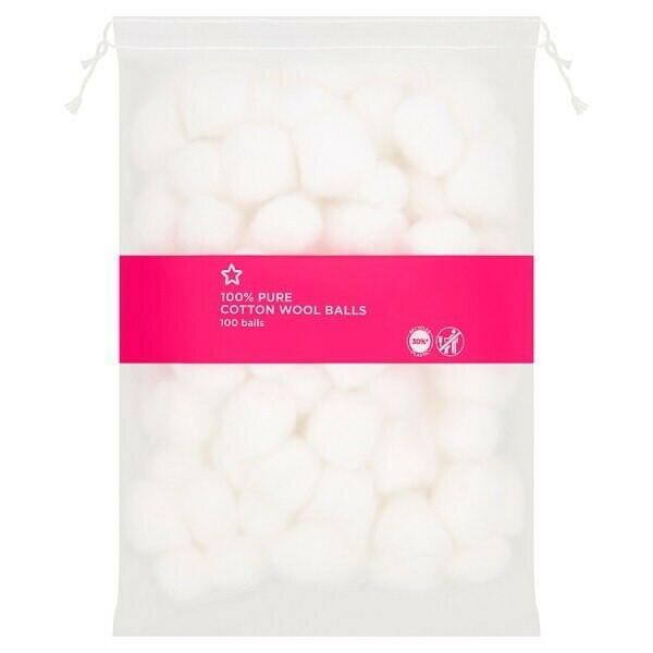 Superdrug Cotton Wool Balls x100 GOODS Superdrug