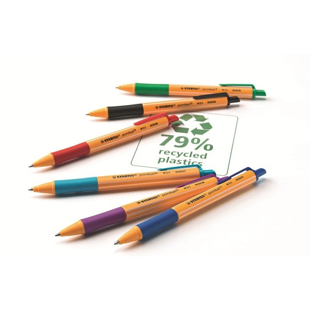 STABILO Pointball wallet of 6 assorted colours   6 per pack GOODS M&S